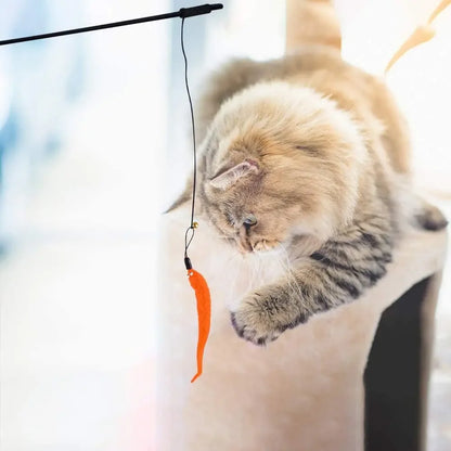 Interactive Cat Toy Wand Refills with Engaging Worms - Smarsty