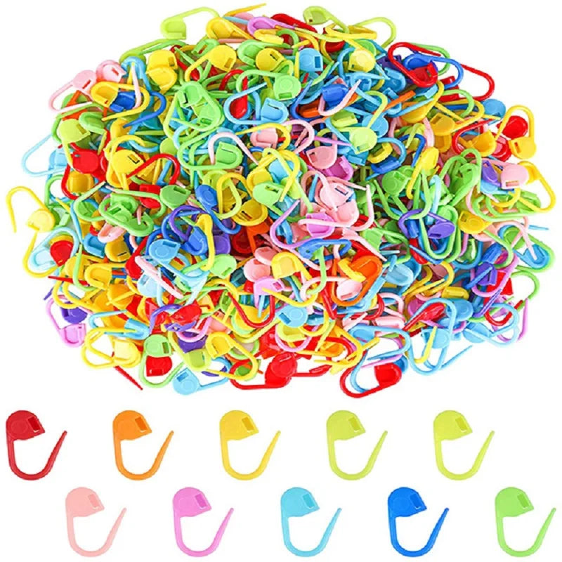 Plastic Locking Stitch Markers for Knitting Crafts - Smarsty