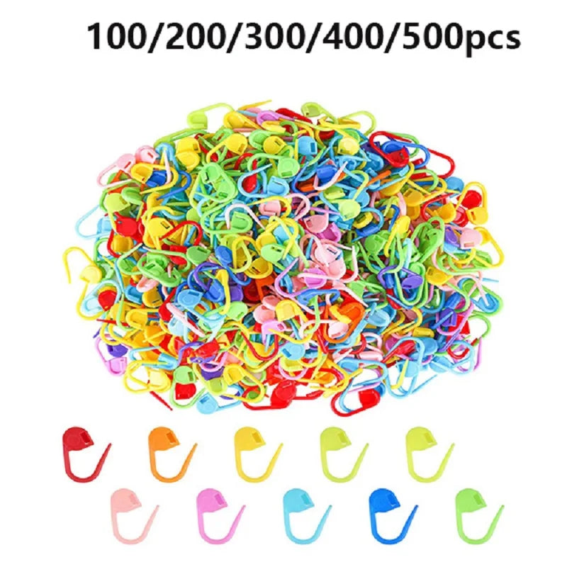 Plastic Locking Stitch Markers for Knitting Crafts - Smarsty