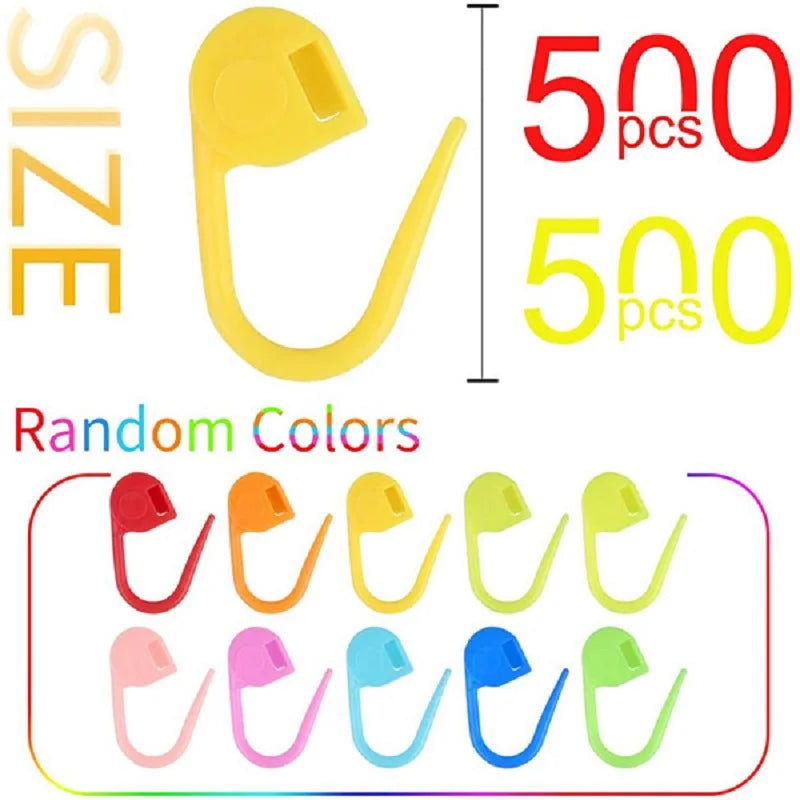 Plastic Locking Stitch Markers for Knitting Crafts - Smarsty
