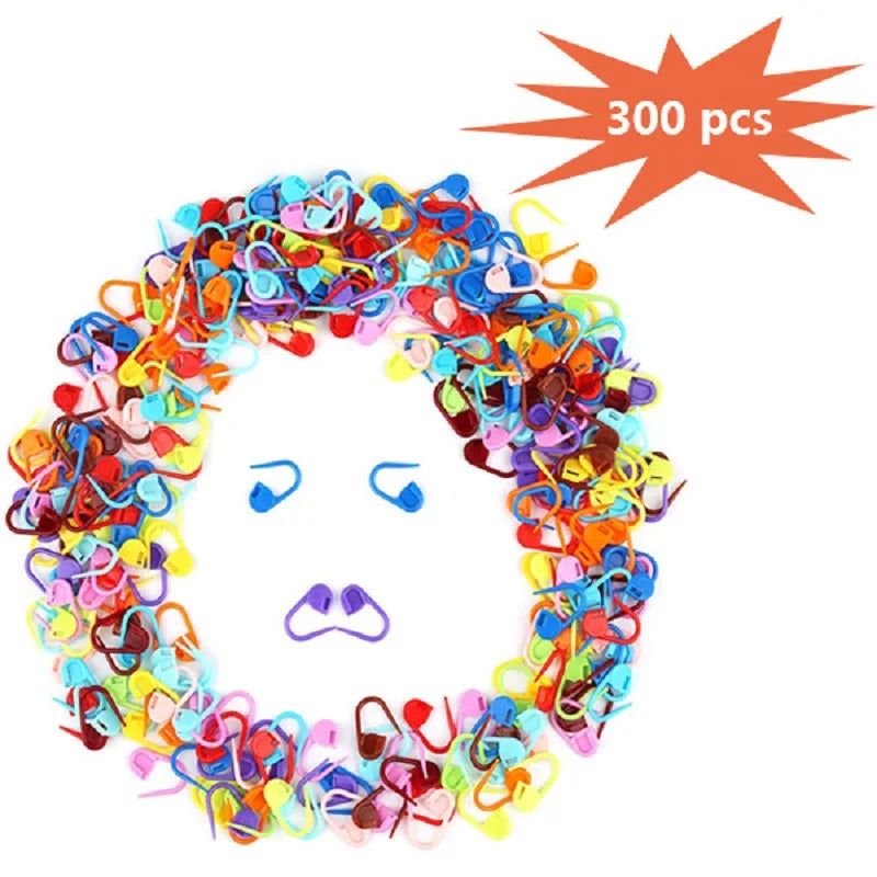 Plastic Locking Stitch Markers for Knitting Crafts - Smarsty