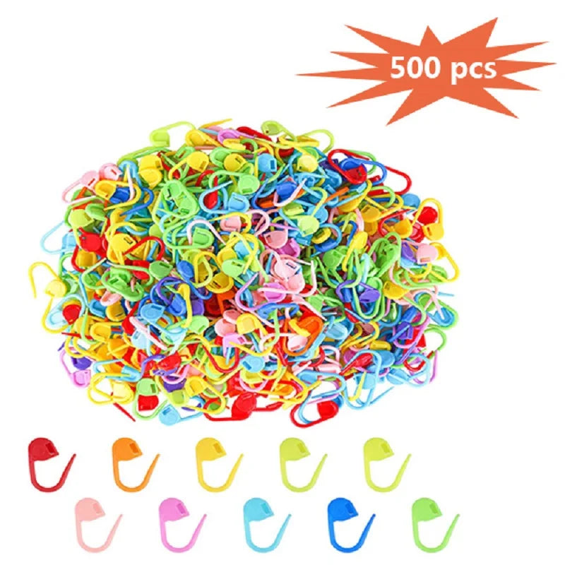 Plastic Locking Stitch Markers for Knitting Crafts - Smarsty