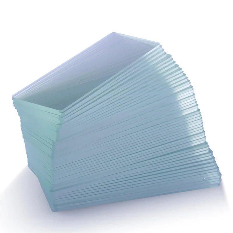 50pcs Pre-Cleaned Microscope Slides with Cover Glass - Smarsty