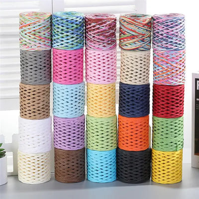 Natural Raffia Straw Yarn 200M for DIY Projects - Smarsty
