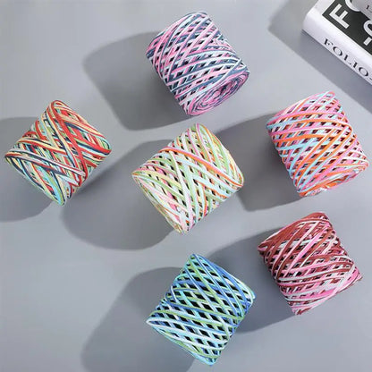 Natural Raffia Straw Yarn 200M for DIY Projects - Smarsty