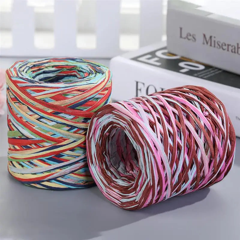Natural Raffia Straw Yarn 200M for DIY Projects - Smarsty
