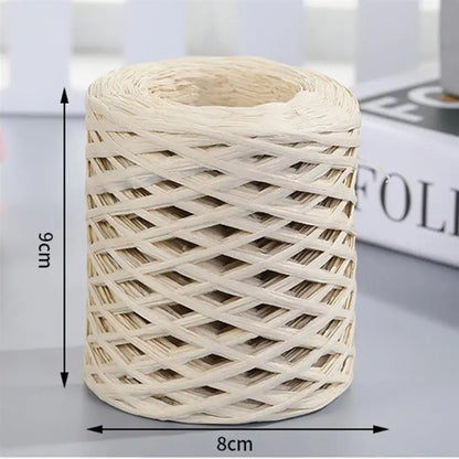 Natural Raffia Straw Yarn 200M for DIY Projects - Smarsty
