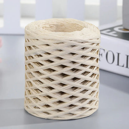 Natural Raffia Straw Yarn 200M for DIY Projects - Smarsty