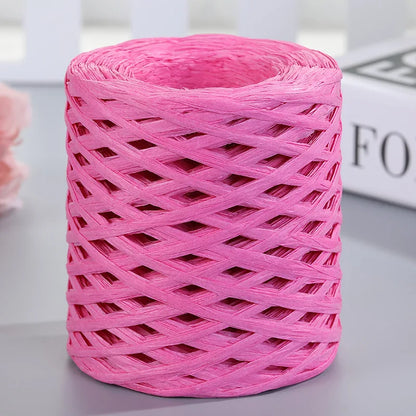 Natural Raffia Straw Yarn 200M for DIY Projects - Smarsty