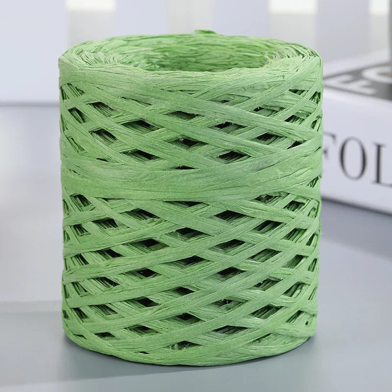 Natural Raffia Straw Yarn 200M for DIY Projects - Smarsty