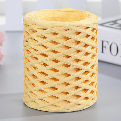 Natural Raffia Straw Yarn 200M for DIY Projects - Smarsty
