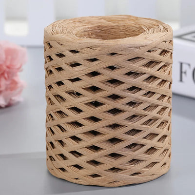 Natural Raffia Straw Yarn 200M for DIY Projects - Smarsty
