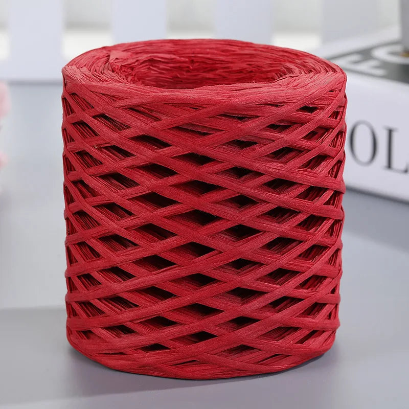 Natural Raffia Straw Yarn 200M for DIY Projects - Smarsty