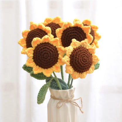 Hand-Knitted Crochet Floral Bouquet for Home Decor - Smarsty