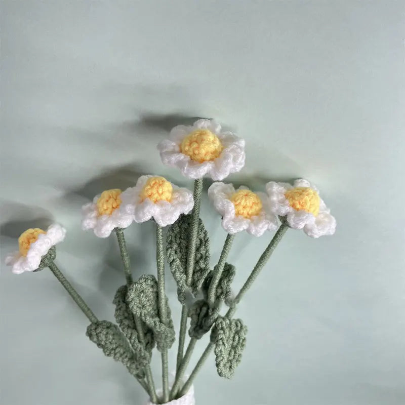 Hand-Knitted Crochet Floral Bouquet for Home Decor - Smarsty
