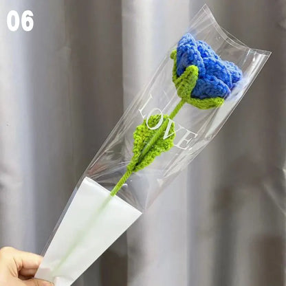 Hand-Knitted Crochet Floral Bouquet for Home Decor - Smarsty