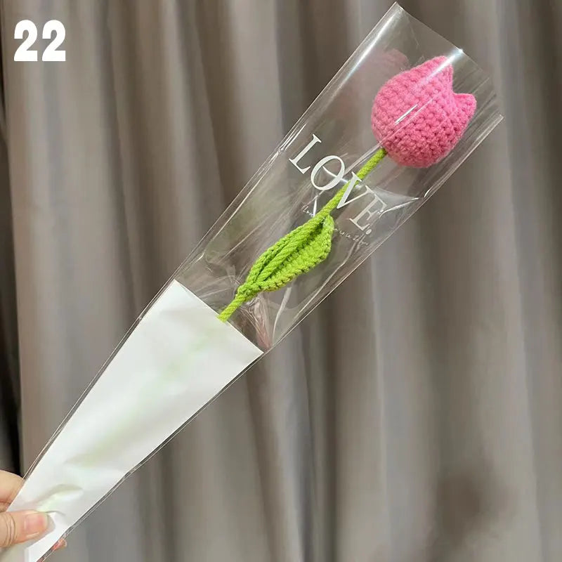 Hand-Knitted Crochet Floral Bouquet for Home Decor - Smarsty