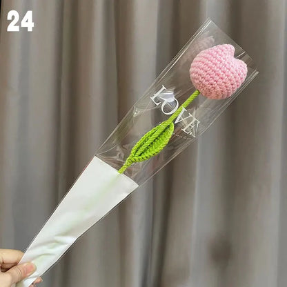 Hand-Knitted Crochet Floral Bouquet for Home Decor - Smarsty