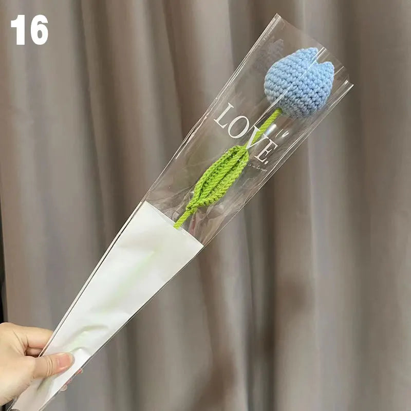 Hand-Knitted Crochet Floral Bouquet for Home Decor - Smarsty