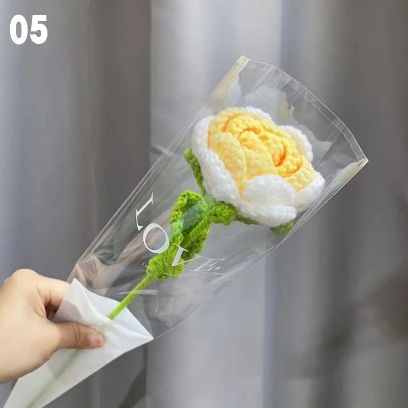Hand-Knitted Crochet Floral Bouquet for Home Decor - Smarsty