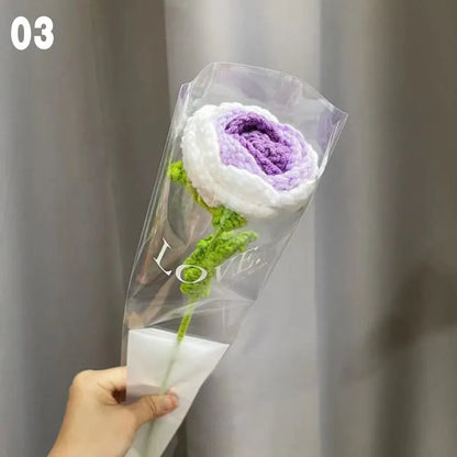Hand-Knitted Crochet Floral Bouquet for Home Decor - Smarsty