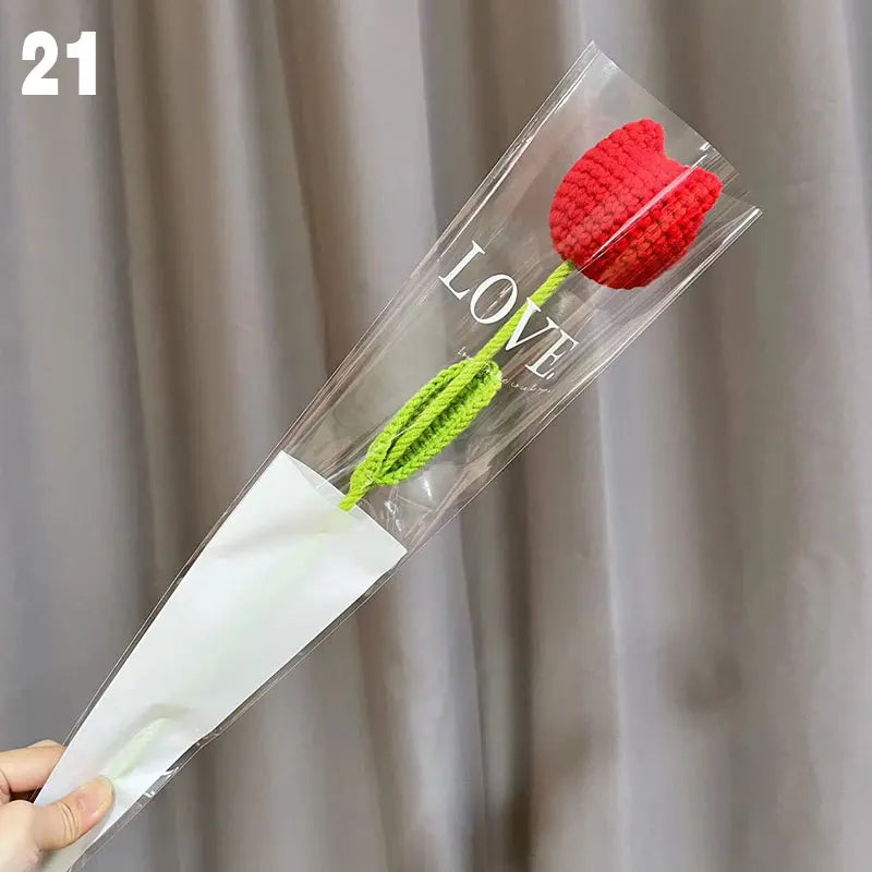 Hand-Knitted Crochet Floral Bouquet for Home Decor - Smarsty