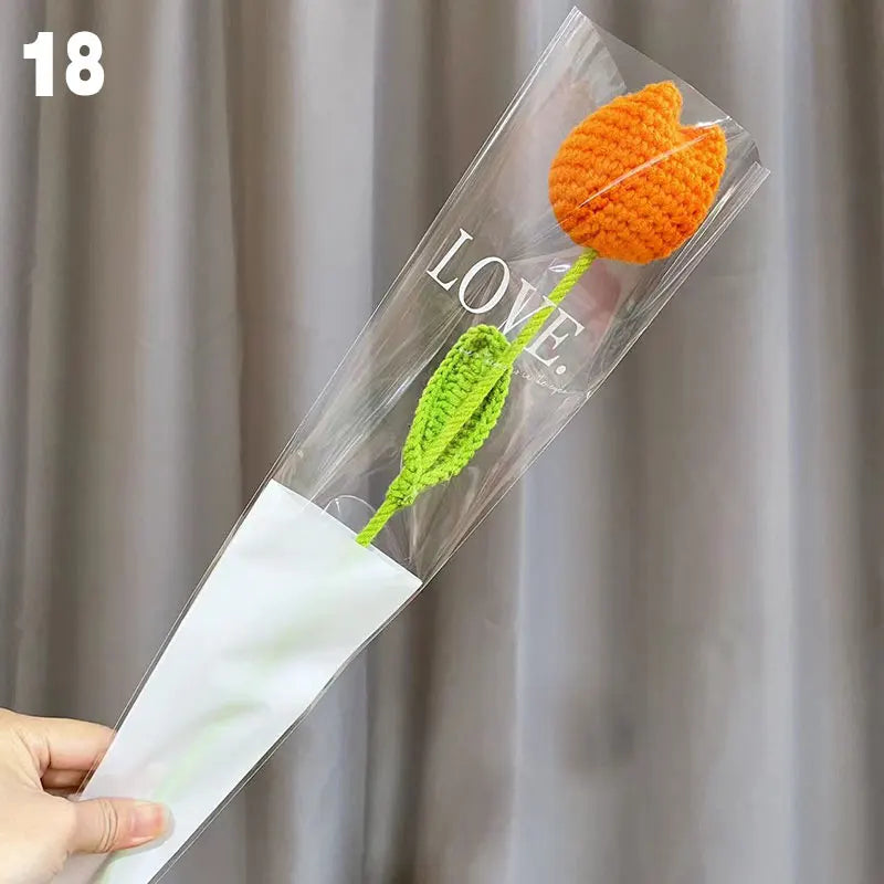 Hand-Knitted Crochet Floral Bouquet for Home Decor - Smarsty