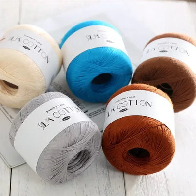 Silk Cotton Crochet Yarn for Soft Baby Knitting - Smarsty