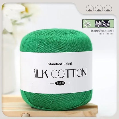 Silk Cotton Crochet Yarn for Soft Baby Knitting - Smarsty