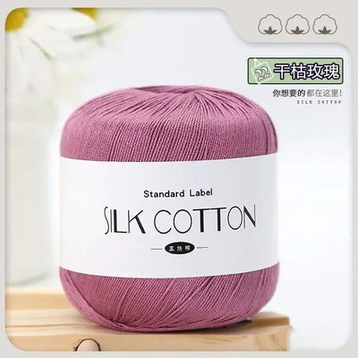 Silk Cotton Crochet Yarn for Soft Baby Knitting - Smarsty