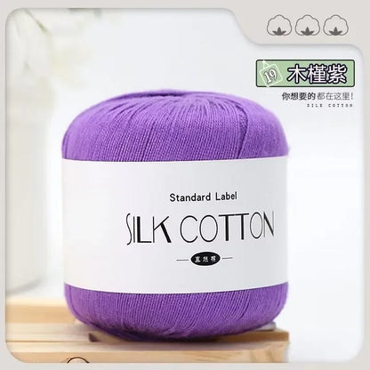 Silk Lace Cotton Yarn for Baby Knitting Supplies - Smarsty