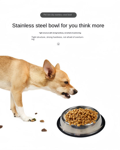 Durable Stainless Steel Pet Feeding Bowl Easy To Clean - Smarsty