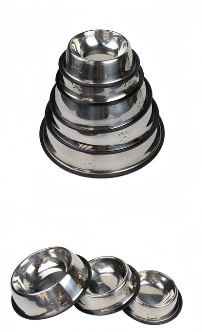 Durable Stainless Steel Pet Feeding Bowl Easy To Clean - Smarsty