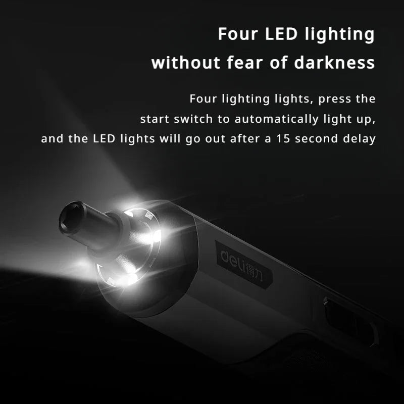 Deli Mini Electric Screwdriver Tool Set with Lithium Battery - Smarsty