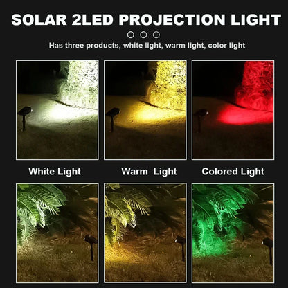 Adjustable LED Solar Spotlights for Outdoor Garden Lighting - Smarsty