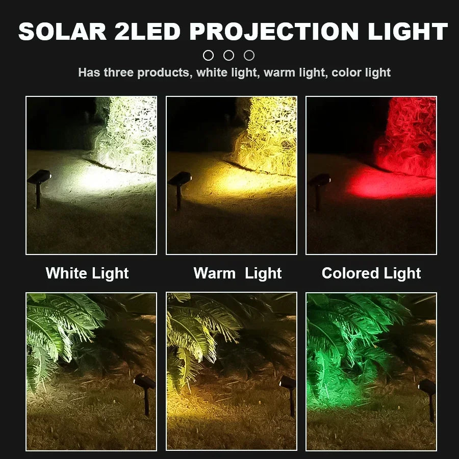 Adjustable LED Solar Spotlights for Outdoor Garden Lighting - Smarsty
