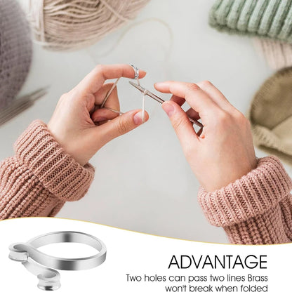 Adjustable Knitting Crochet Loop Ring Thimble Set - Smarsty