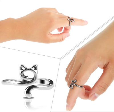 Adjustable Knitting Crochet Loop Ring Thimble Set - Smarsty
