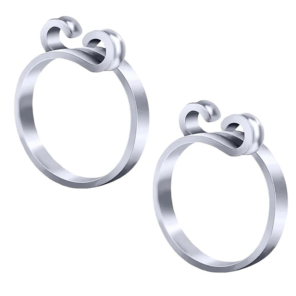 Adjustable Knitting Crochet Loop Ring Thimble Set - Smarsty