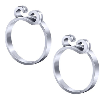 Adjustable Knitting Crochet Loop Ring Thimble Set - Smarsty