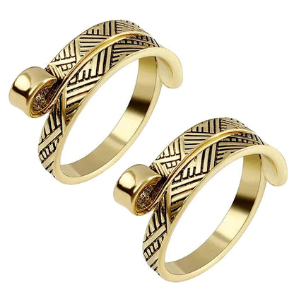 Adjustable Knitting Crochet Loop Ring Thimble Set - Smarsty