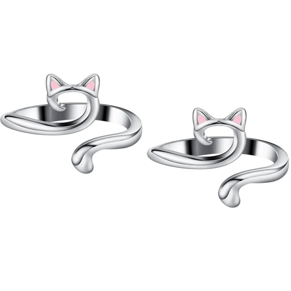 Adjustable Knitting Crochet Loop Ring Thimble Set - Smarsty