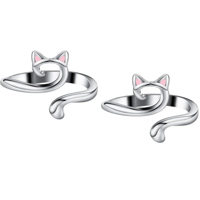 Adjustable Knitting Crochet Loop Ring Thimble Set - Smarsty