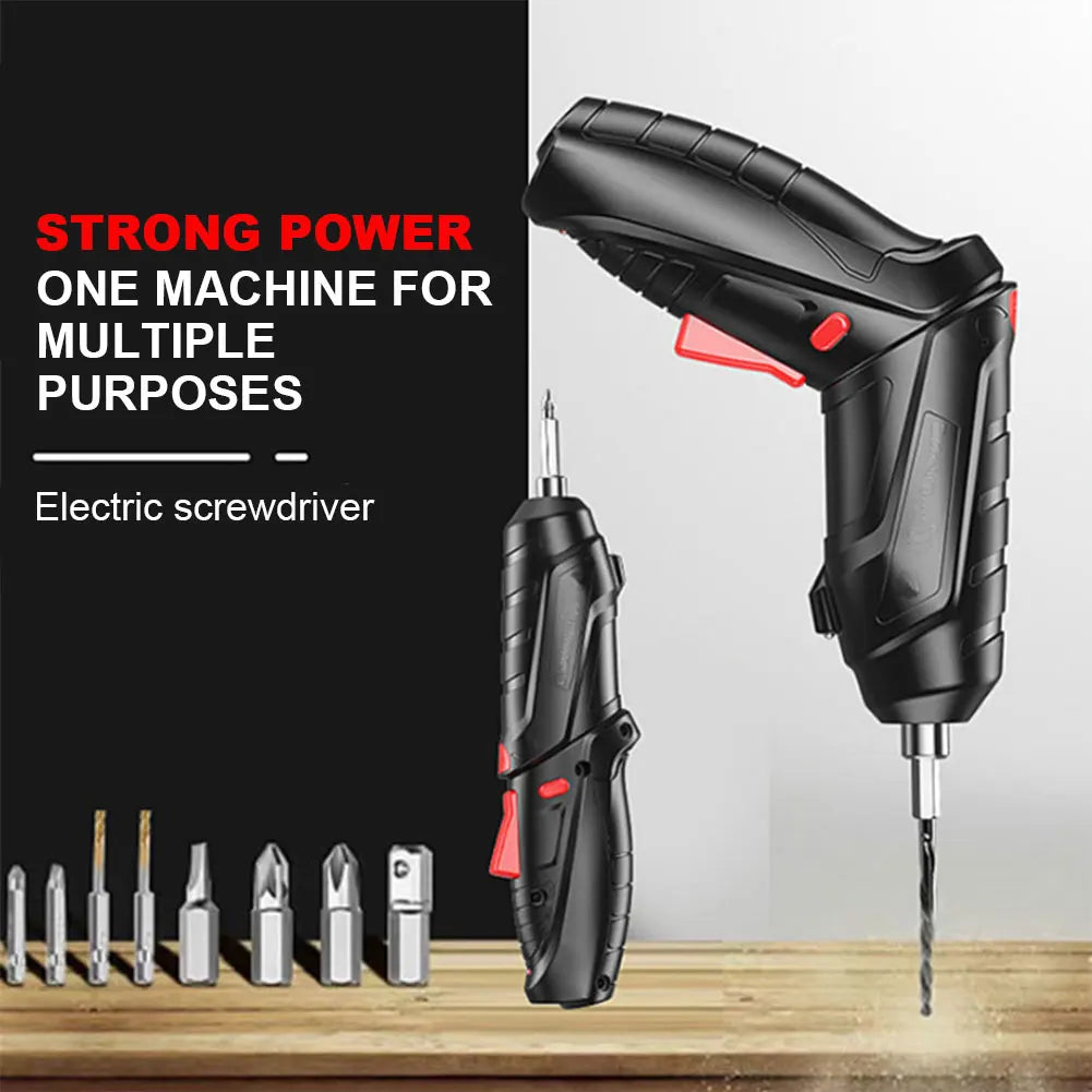 Powerful 3.6V Electric Screwdriver Set with LED Light - Smarsty