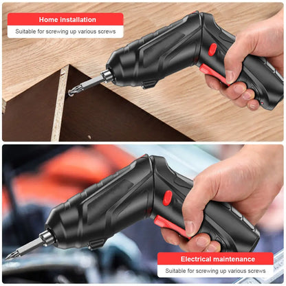 Powerful 3.6V Electric Screwdriver Set with LED Light - Smarsty