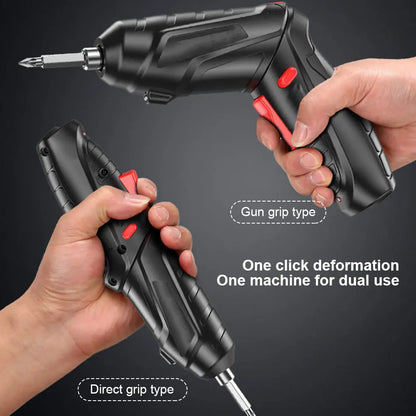 Powerful 3.6V Electric Screwdriver Set with LED Light - Smarsty