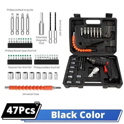 Powerful 3.6V Electric Screwdriver Set with LED Light - Smarsty