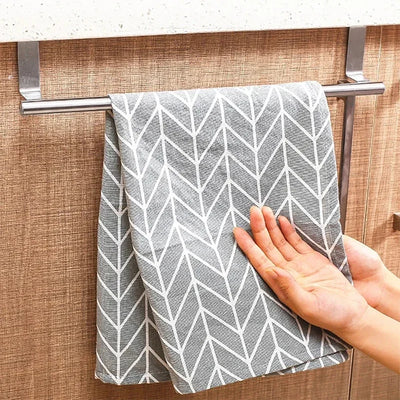 Over Door Stainless Steel Towel Rack for Kitchens - Smarsty