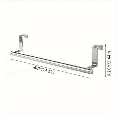 Over Door Stainless Steel Towel Rack for Kitchens - Smarsty