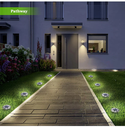 Solar LED In-Ground Lights for Bright Pathway Illumination - Smarsty